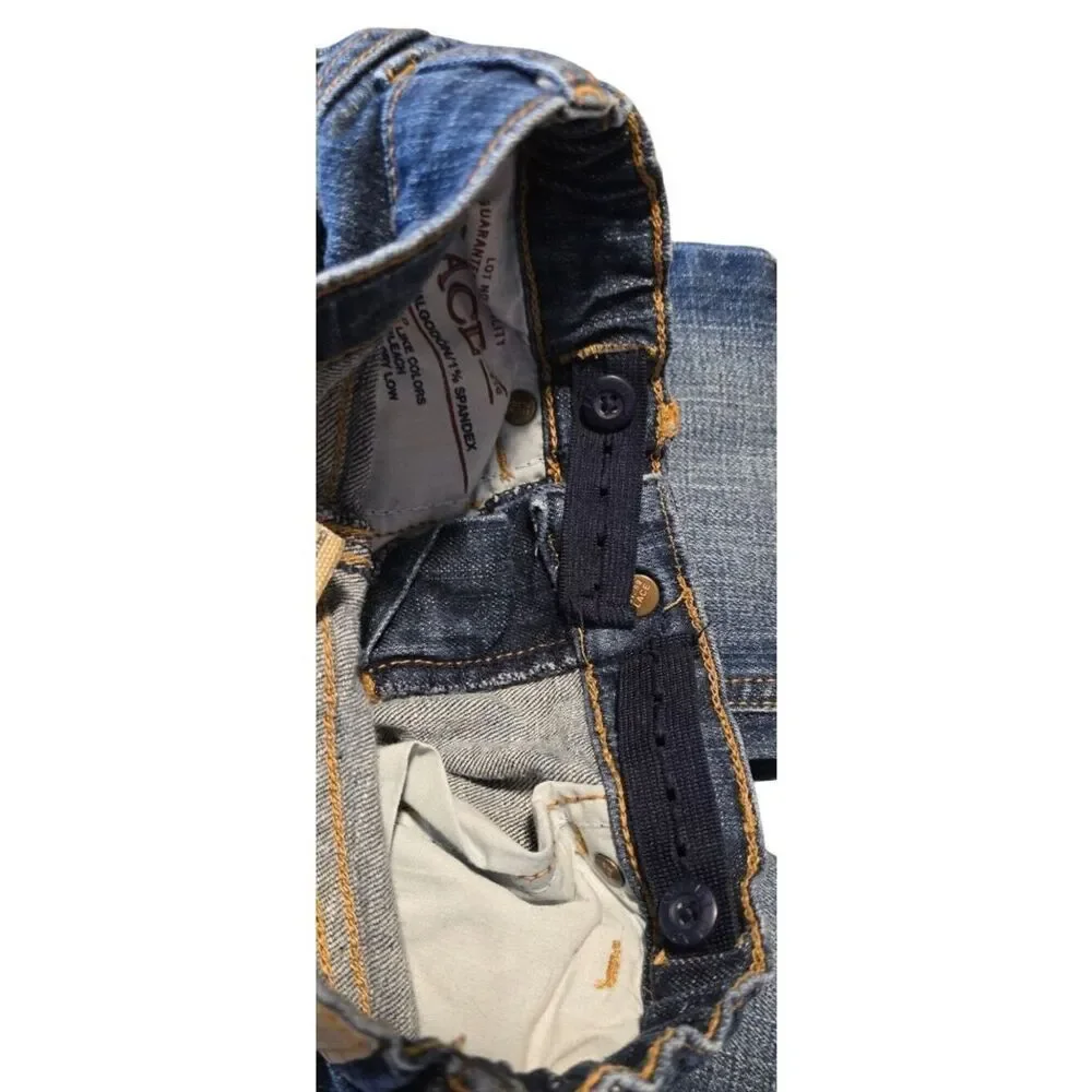 Childrens Place Bootcut Jeans With Ruffle Hem & Butterfly Patch